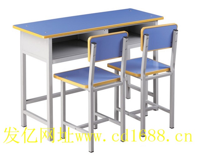 双人固定学生课桌椅